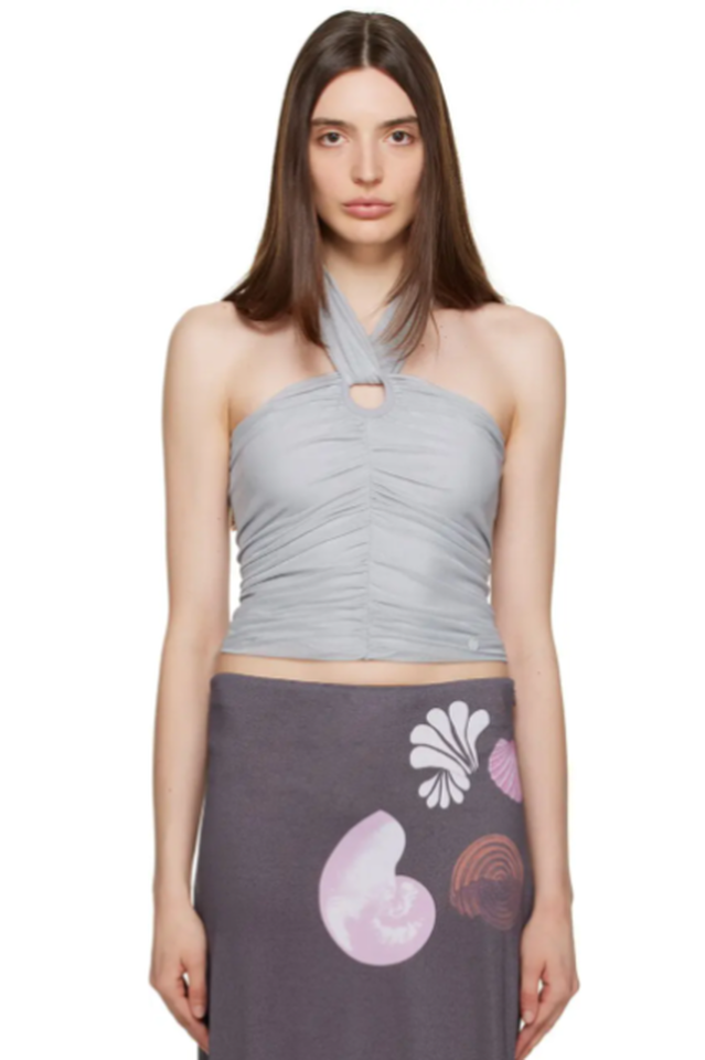 Gray Ruched Camisole | Dress In Beauty