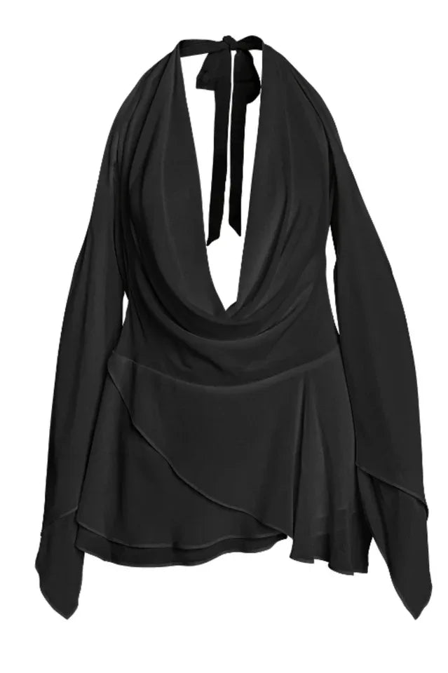 Printed Halter Neck Mini Dress - View 21 | WEUXS