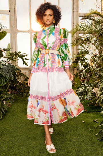 Alina Floral Lantern Sleeve Maxi Dress | Dress In Beauty