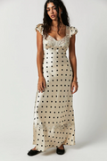 Butterfly Babe Lace Polka Dot Maxi Dress | Dress In Beauty