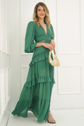 Lorie Long Sleeve Ruffle Gown | Dress In Beauty