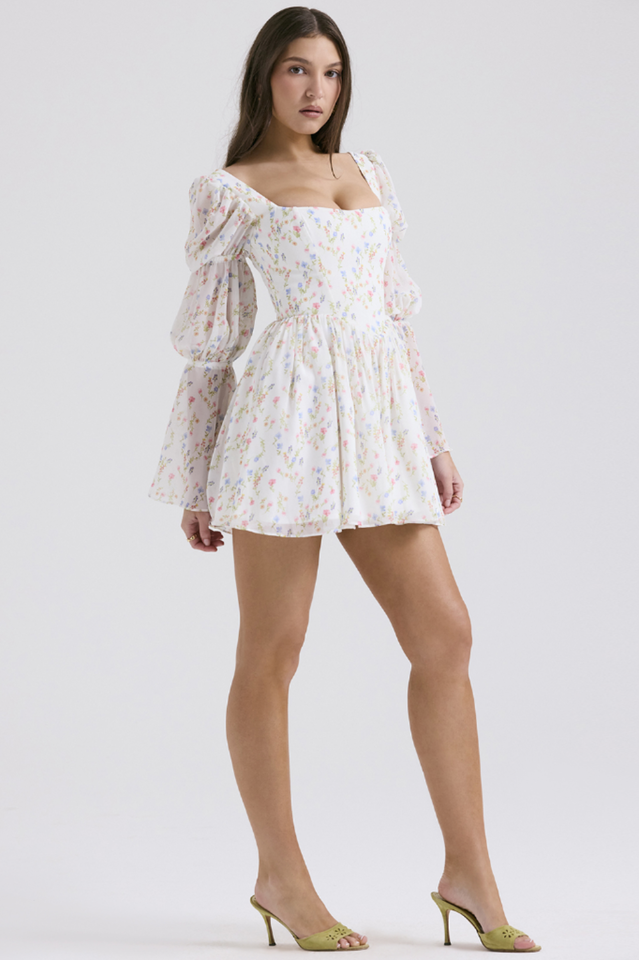 Sancia Printed Puff Sleeve Mini Dress | Dress In Beauty