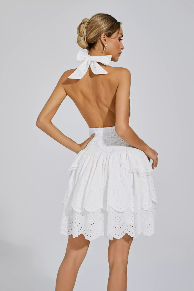 Landry Black V-neck Halter Dress | Dress In Beauty