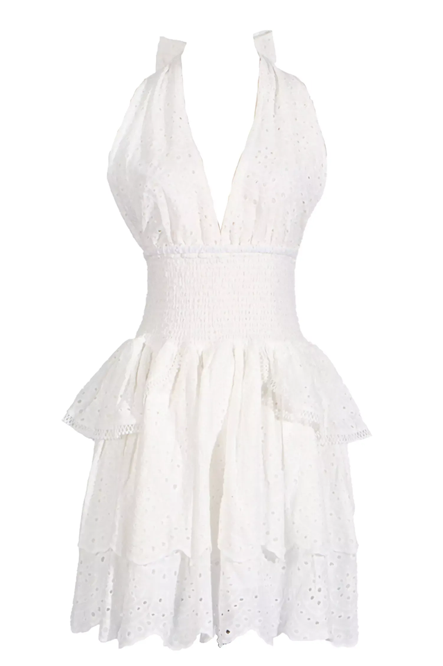 Landry Black V-neck Halter Dress | Dress In Beauty