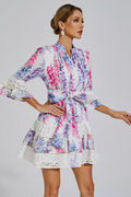 Kimora Floral Belted Mini Dress | Dress In Beauty
