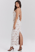 Pearl White Floral Embroidered Maxi Dress | Dress In Beauty