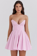 Mar Candy Twill Strapless Mini Dress | Dress In Beauty