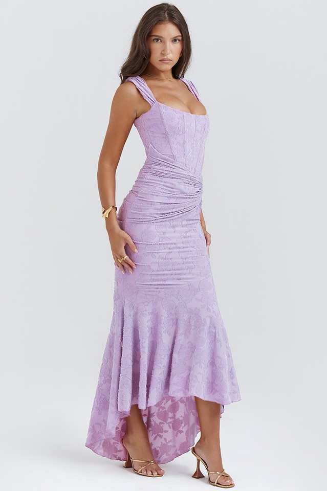 Cesca Retro Cream White Floral Maxi Dress | Dress In Beauty