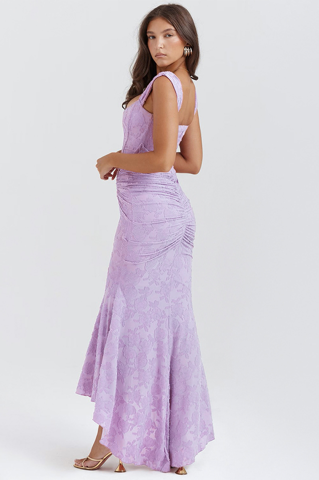 Cesca Retro Cream White Floral Maxi Dress | Dress In Beauty