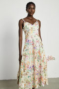 Enora Lace Floral Embroideried Midi Dress | Dress In Beauty