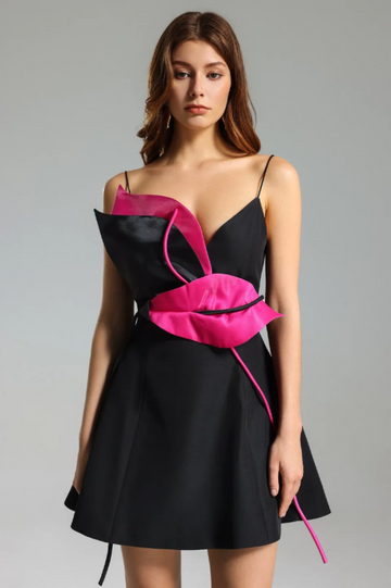 Fern Leaf Design Mini Dress | Dress In Beauty