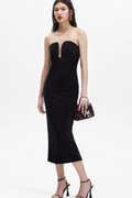 Velvet Strapless Midi Dress | Dress In Beauty