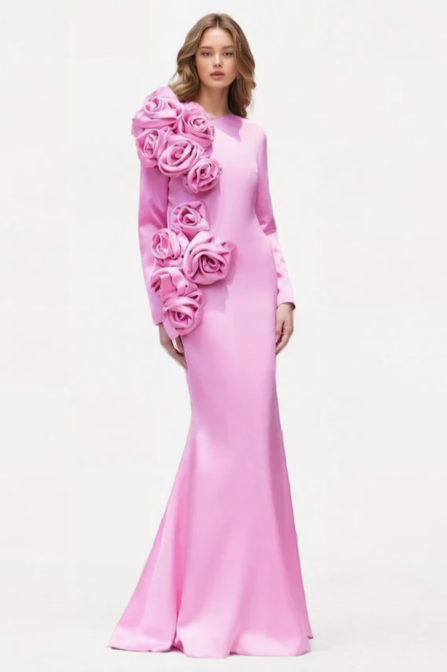 Solid Patchwork Appliques Elegant Dress | Dress In Beauty