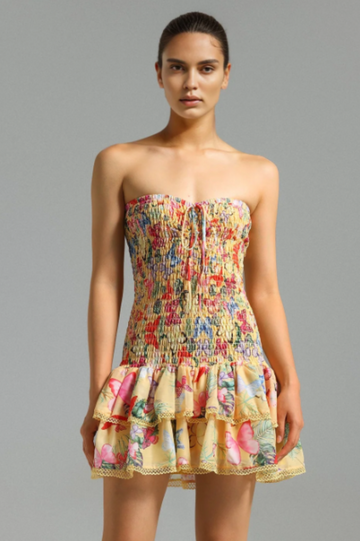 Naja Layered Printed Mini Dress | Dress In Beauty