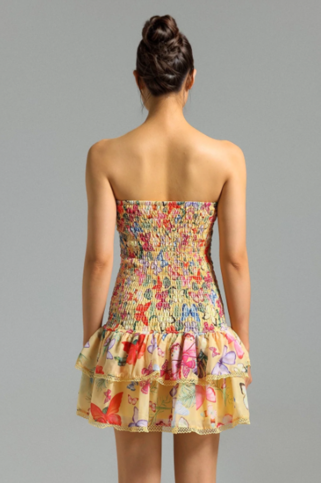 Naja Layered Printed Mini Dress | Dress In Beauty