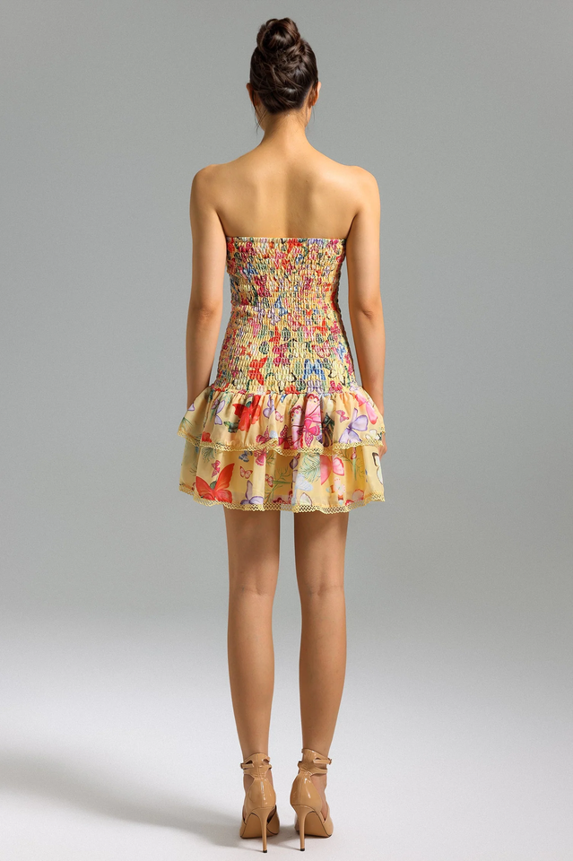 Naja Layered Printed Mini Dress | Dress In Beauty