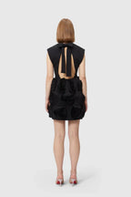 Rose Applique Mini Dress - WEUXS