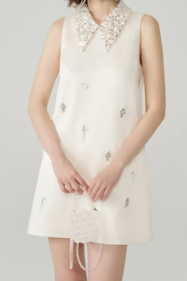 Sleeveless Embellished Mini Dress Secondary image