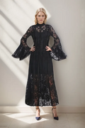 Milena Lace Ruffled Long Dress | Dress In Beauty