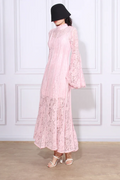 Milena Lace Ruffled Long Dress | Dress In Beauty