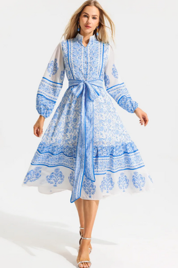 Paisley Single Breasted Midi Dress | Dress In Beauty