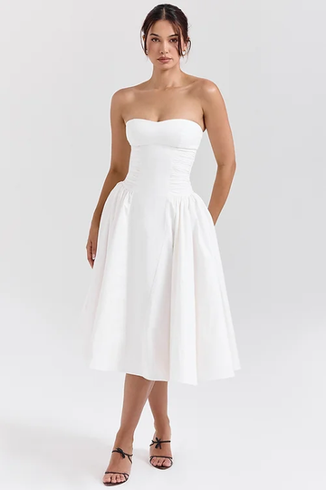 Strapless Midi Dress | Dress In Beauty