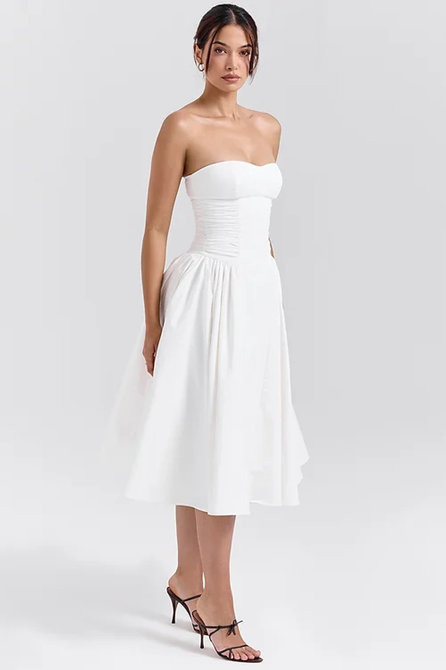 Strapless Midi Dress | Dress In Beauty