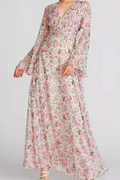 Aracely V Neck Floral Maxi Dress | Dress In Beauty