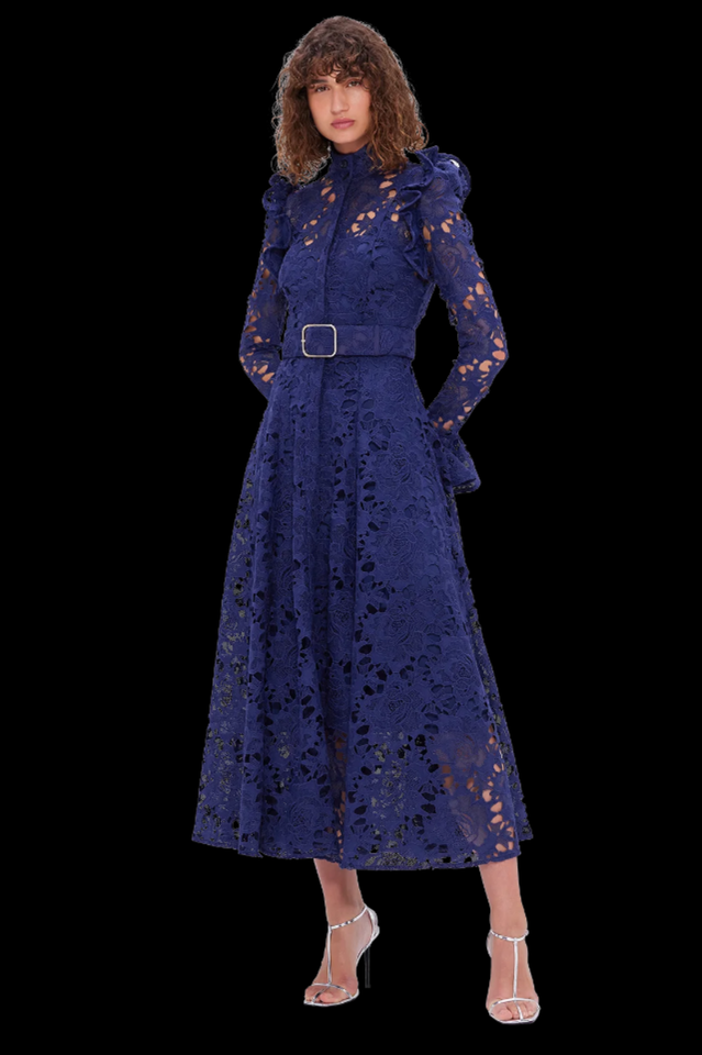 Aliyah Lace Butterfly Sleeve Midi Dress | Dress In Beauty