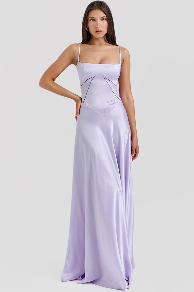 Anabella Black Lace Up Maxi Dress | Dress In Beauty