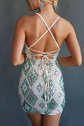 Lauren Diamond Sequin Bodycon Mini Dress | Dress In Beauty