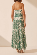 Marguerite Strapless Contrast Maxi Dress | Dress In Beauty