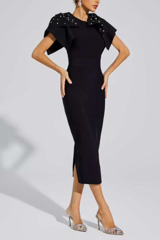 Kassidy Knitted Embellished Midi Dress | Dress In Beauty