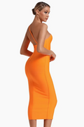 One Shoulder Orange Dress | Dress In Beauty