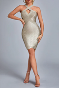Rutia Metallic Mini Bandage Dress | Dress In Beauty
