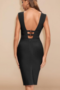 Plunge Neck Bandage Dress | Dress In Beauty