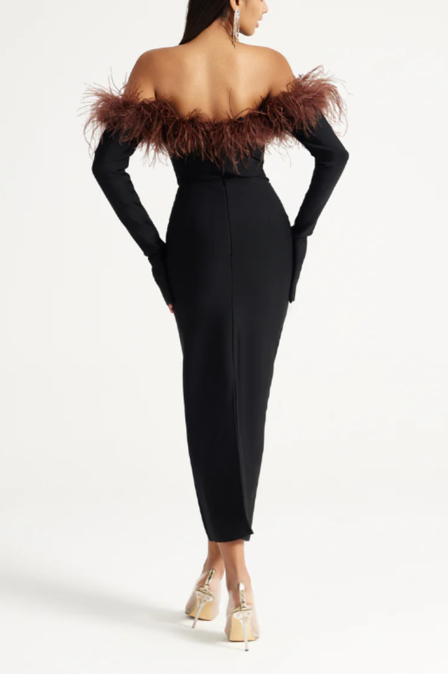 Black Orion Midi Dress | Dress In Beauty