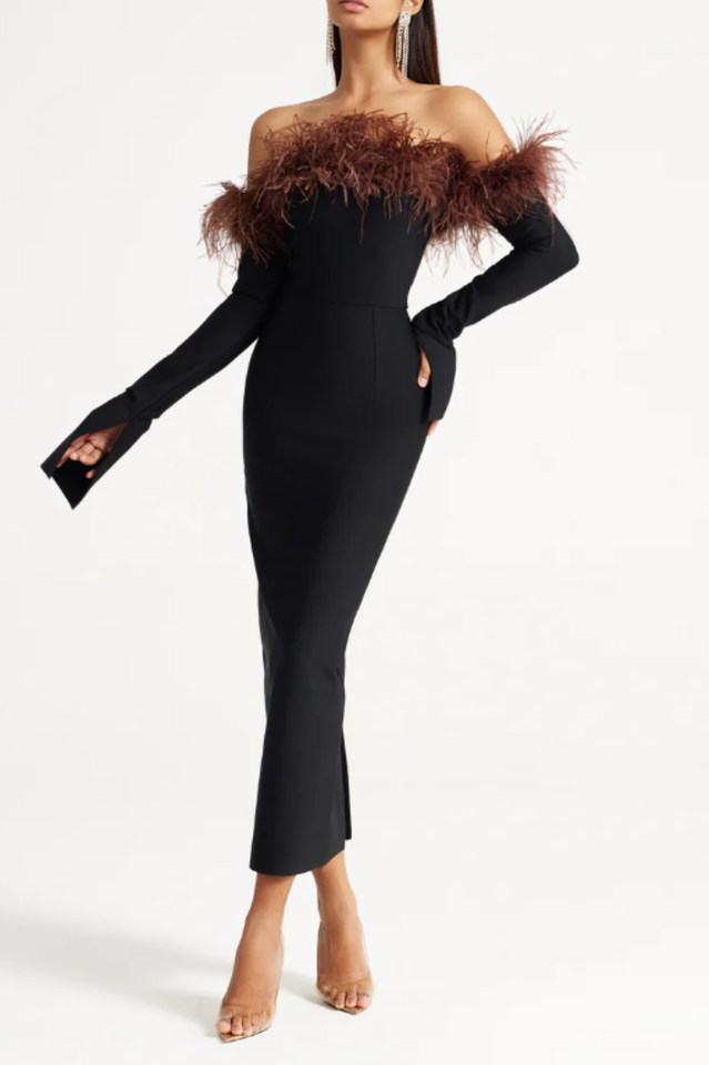 Black Orion Midi Dress | Dress In Beauty