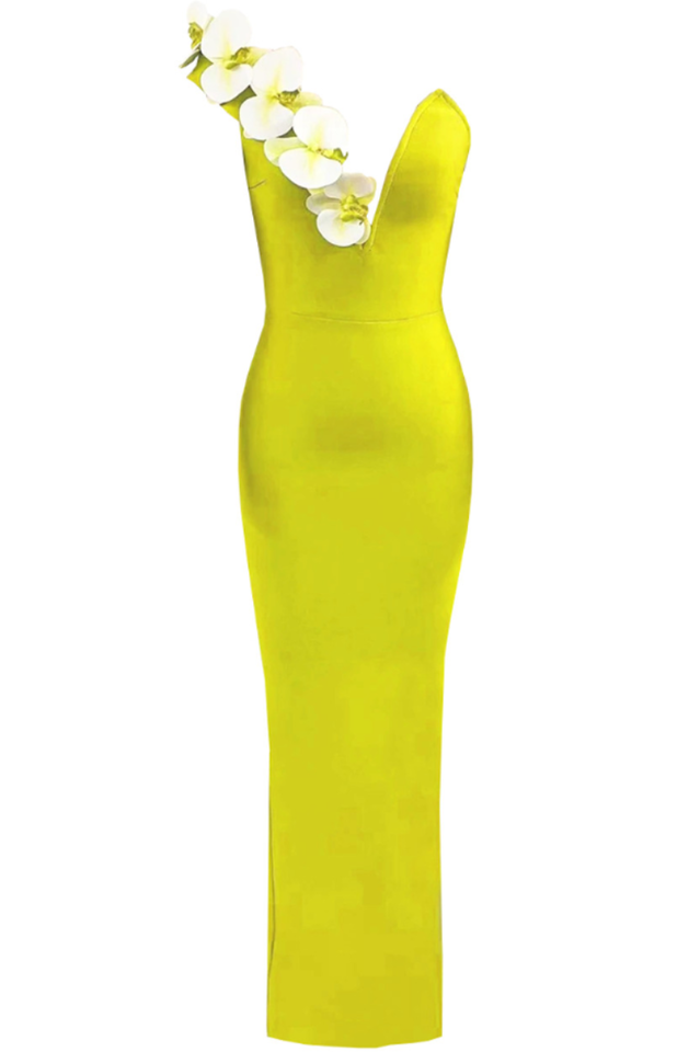 Floral One Shoulder Maxi Dress | Dress In Beauty