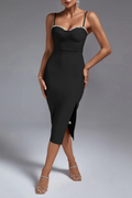 Strappy Drill Chain Midi Bandage Dress | Dress In Beauty