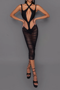 Cutout See Through Mesh Dress | Dress In Beauty