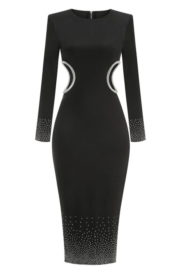 Bindi Cut Out Embellished Midi Dress | Dress In Beauty