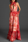 Vanija V-Neck Ruffle Maxi Dress | Dress In Beauty