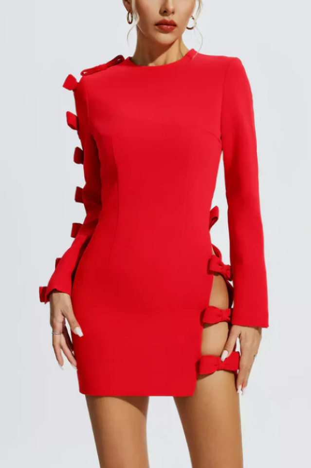 Adrien Hollow Out Bow Dress | Dress In Beauty