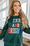 Merry & Bright Quilted Sweatshirt | Dress In Beauty
