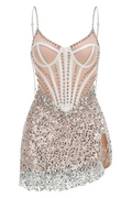Slip Bustier Sequin Mini Dress | Dress In Beauty