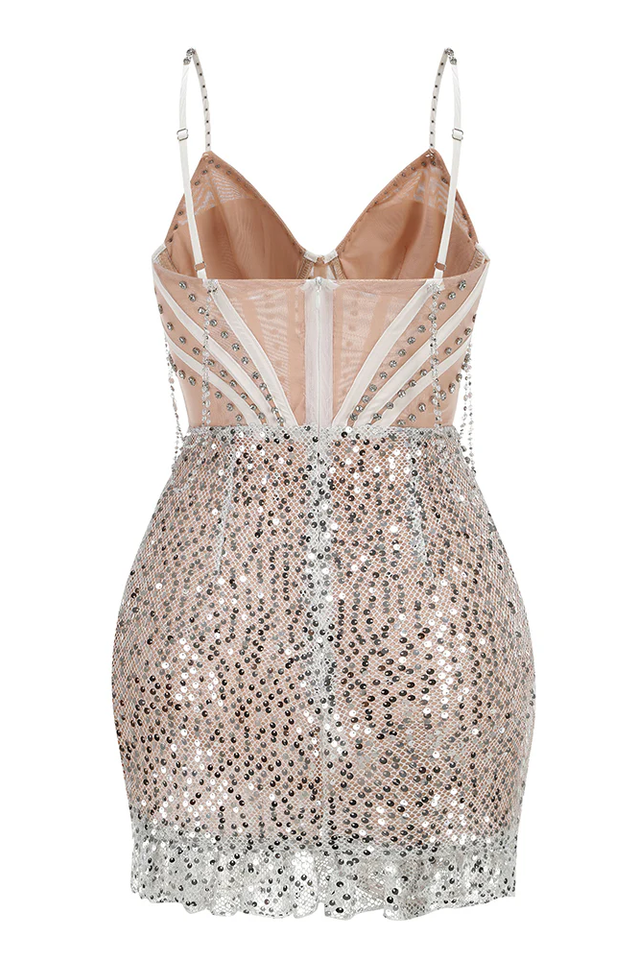 Slip Bustier Sequin Mini Dress | Dress In Beauty