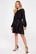 Sequin Dress With Puff Sleeves | Dress In Beauty