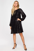 Sequin Dress With Puff Sleeves | Dress In Beauty