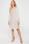Sequin Dress With Puff Sleeves | Dress In Beauty